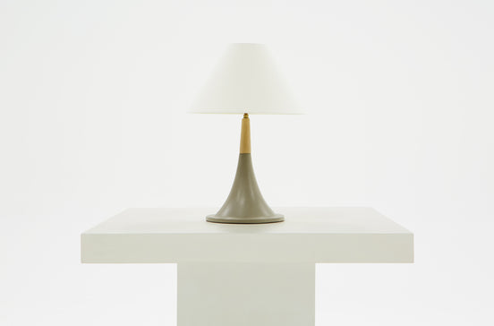 Nunez Modern Concrete & Oak Table Lamp - image 2