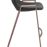 Desi Barstool (Set of 2) Black & Walnut