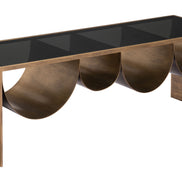 Reed Coffee Table Brass & Black