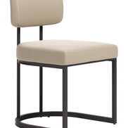Velar Dining Chair (Set of 2) Beige & Gray