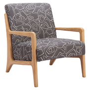 Runa Accent Chair Gray & Natural