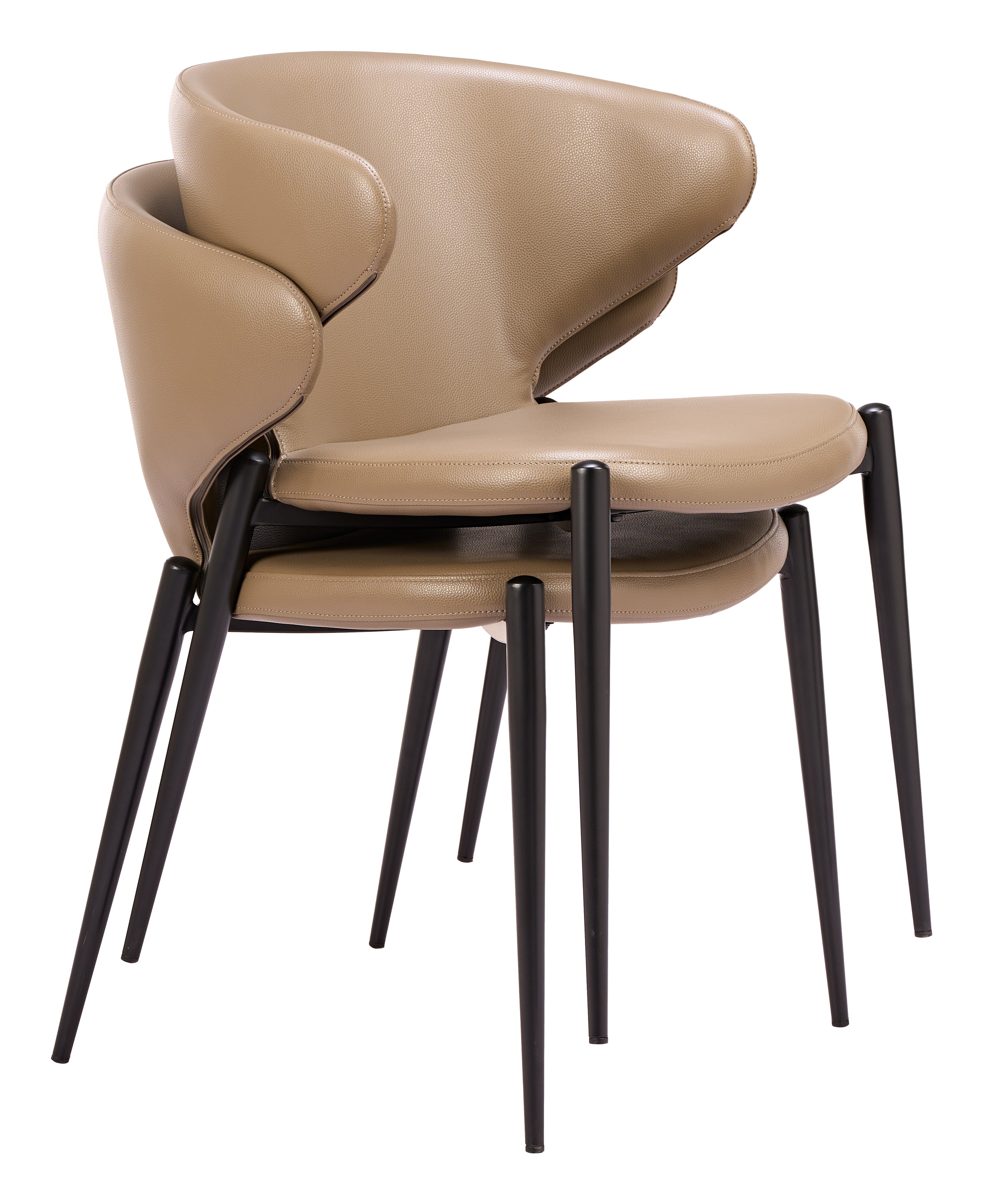 Lino Dining Chair (Set of 2) Taupe