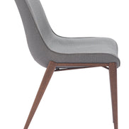 Magnus Dining Chair (Set of 2) Slate Gray & Walnut