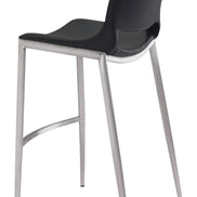 Ace Barstool (Set of 2) Black & Silver