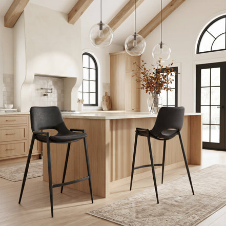 Desi Counter Stool (Set of 2) Black