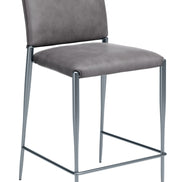 Freesia Counter Stool (Set of 2) Charcoal Gray