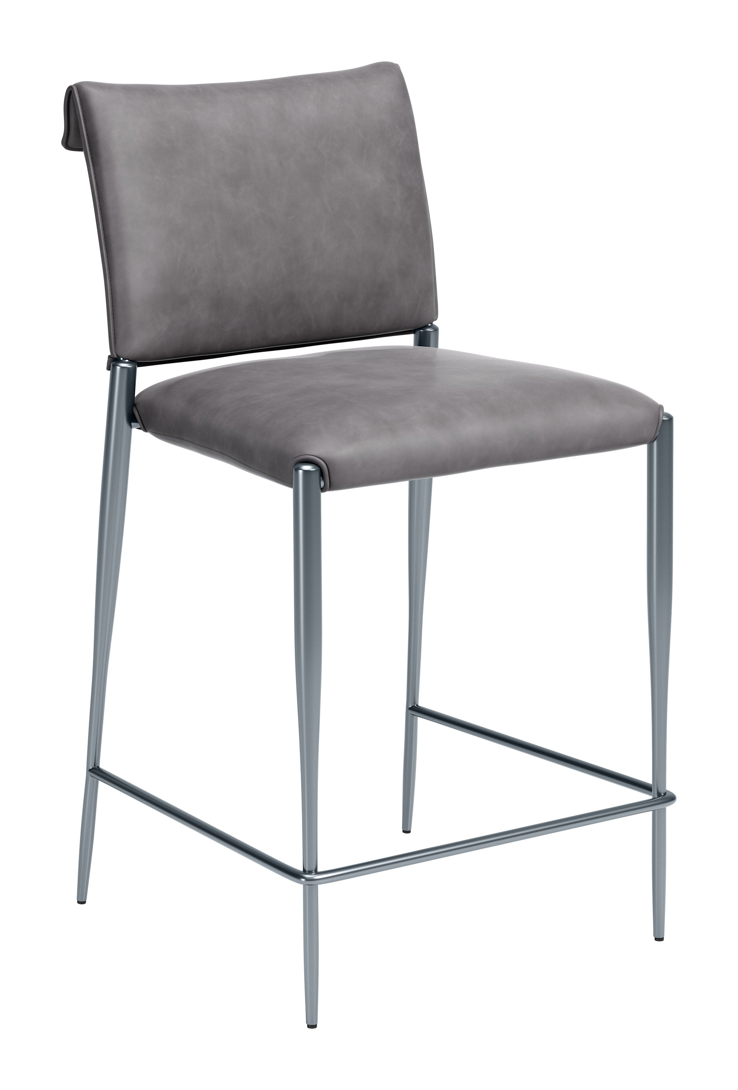 Freesia Counter Stool (Set of 2) Charcoal Gray