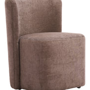 Bambun Dining Chair with Wheels Taupe