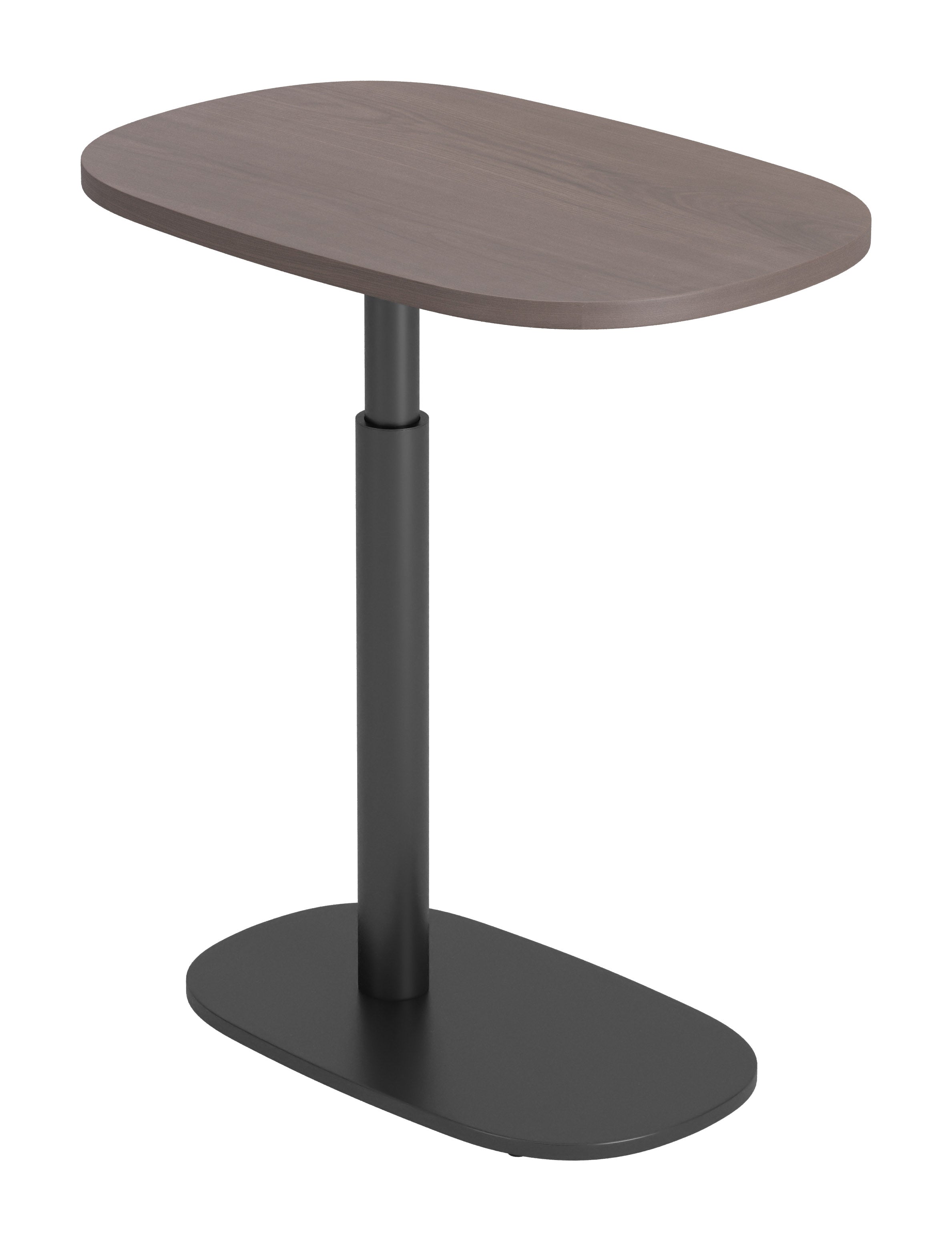 Buddy Adjustable Rotating Side Table Gray