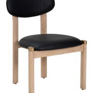 Rilou Dining Chair (Set of 2) Black & Natural