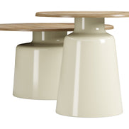 Lireen Coffee Table Set (2-Piece) Natural & Ivory