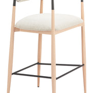 Equinox Barstool Oyster Gray & Natural