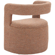 Atria Accent Chair & Ottoman Tawny Brown