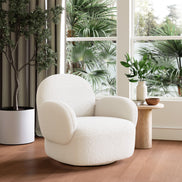 Pilka Swivel Chair White