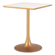 Spot Bistro Table Beige & Gold