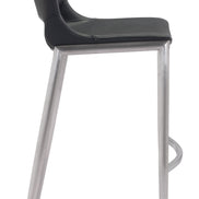 Ace Barstool (Set of 2) Black & Silver