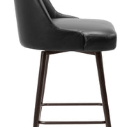 Keppel Swivel Counter Stool Black & Bronze