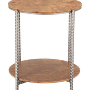 Adna Side Table Brown