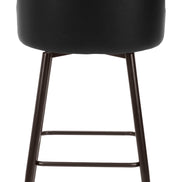 Keppel Swivel Barstool Black & Bronze