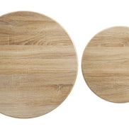 Lireen Coffee Table Set (2-Piece) Natural & Ivory