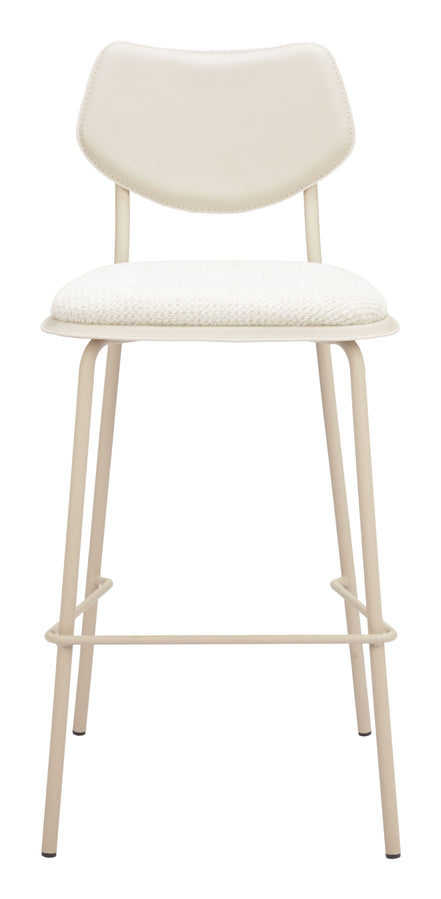 Zeal Barstool (Set of 4) Light Gray & Beige