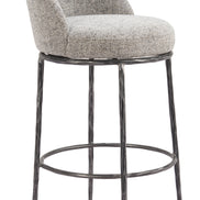Nordhavn Swivel Barstool Gray