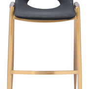 Desi Barstool (Set of 2) Black & Gold