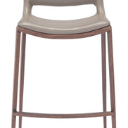 Ace Barstool (Set of 2) Brown & Walnut