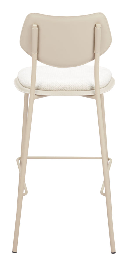 Zeal Barstool (Set of 4) Light Gray & Beige