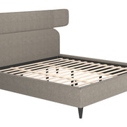 Dusa King Bed Olive Brown