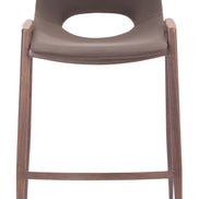Desi Counter Stool (Set of 2) Brown & Walnut