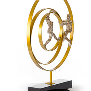 SZ0240 Modern Bronze Acrobats-Rings Sculpture - image 5