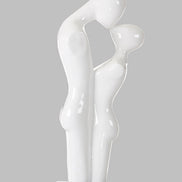 Love - Modern White Polyresin Sculpture