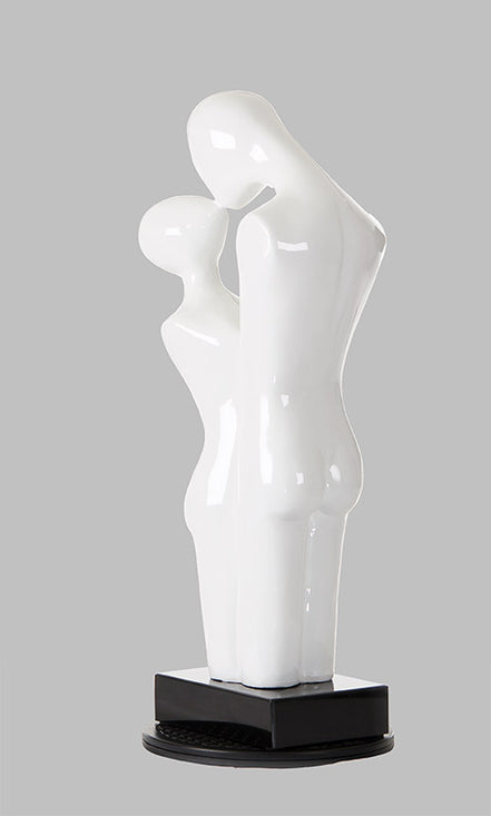 Love - Modern White Polyresin Sculpture - image 3