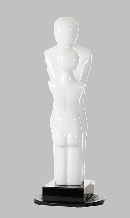 Love - Modern White Polyresin Sculpture - image 5