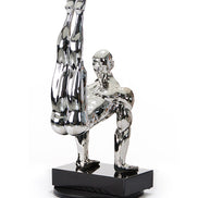 SZ0173 Modern Silver Gymnast-B Sculpture - image 2
