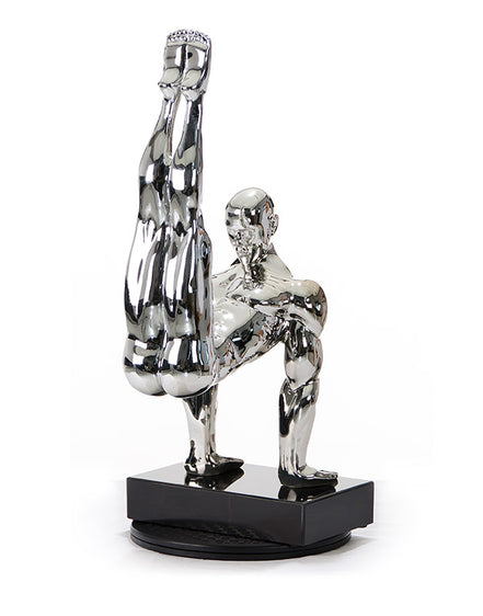 SZ0173 Modern Silver Gymnast-B Sculpture - image 2