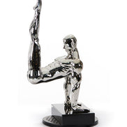 SZ0173 Modern Silver Gymnast-B Sculpture - image 3