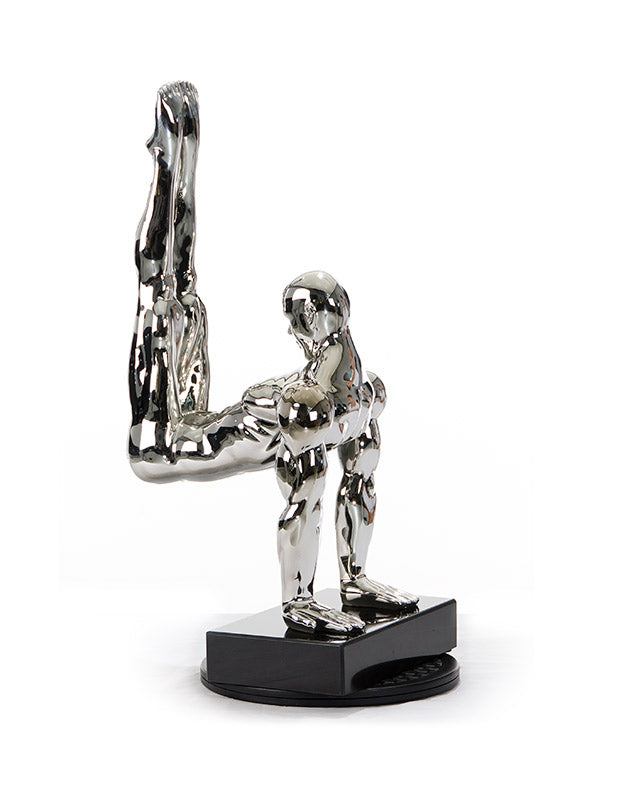 SZ0173 Modern Silver Gymnast-B Sculpture - image 4