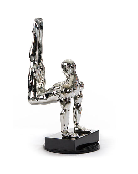 SZ0173 Modern Silver Gymnast-B Sculpture - image 4