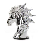 SZ0002 Modern Silver Horse Head Sculpture - image 5