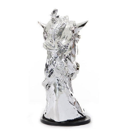 SZ0002 Modern Silver Horse Head Sculpture - image 3