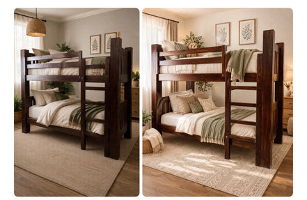 Bunk Bed Medium Walnut T/T