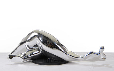 SZ0228 Modern Silver Napping Lady Sculpture - image 2