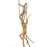 SZ0238 Modern Bronze Acrobats-Poles Sculpture