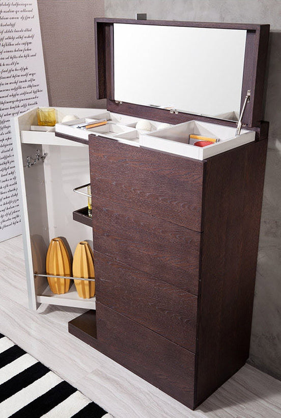 Gamma Torino - Modern 2-Tone Oak 4-Drawer Multi-Chest