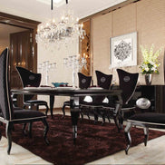 Sovereign - Transitional Black Fabric Chair (Set of 2)