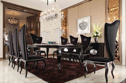 Sovereign - Transitional Black Fabric Chair (Set of 2)