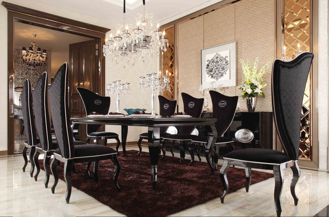 Sovereign - Transitional Black Fabric Chair (Set of 2)