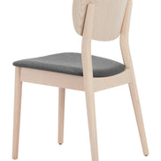 Kellua Dining Chair (Set of 2) Gray & Natural